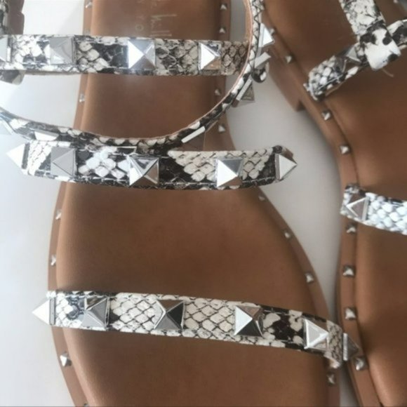 Nicole Miller Snake Gladiator Sandals - Picture 4 of 4